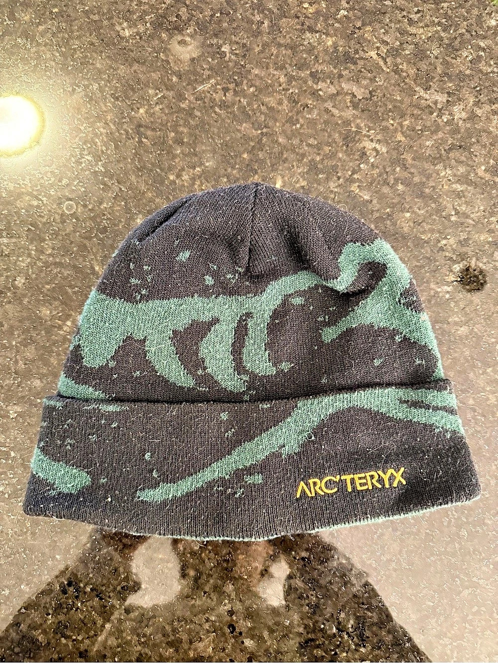 Arc'teryx Grotto Toque Camo Knit Beanie Black & Green